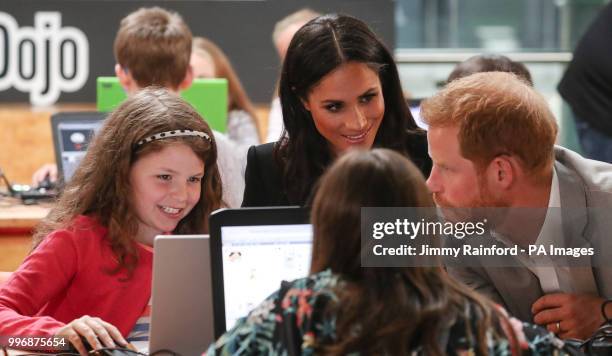 The Duke and Duchess of Sussex visit DogPatch Labs, a co-working space for technology start-ups located in Dublin's 'Digital Docklands' during their...