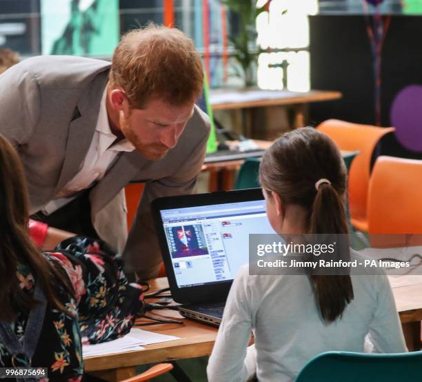 The Duke and Duchess of Sussex visit DogPatch Labs, a co-working space for technology start-ups located in Dublin's 'Digital Docklands' during their...