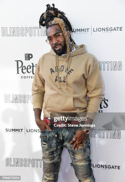 Rapper D-LO attends the Premiere of Summit Entertainment's "Blindspotting" at The Grand Lake Theater on July 11, 2018 in Oakland, California.