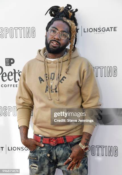 Rapper D-LO attends the Premiere of Summit Entertainment's "Blindspotting" at The Grand Lake Theater on July 11, 2018 in Oakland, California.