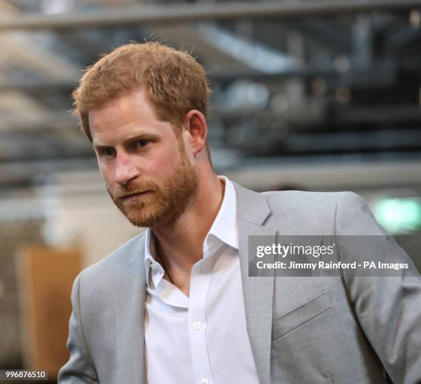 The Duke of Sussex visits DogPatch Labs, a co-working space for technology start-ups located in Dublin's 'Digital Docklands' during his visit to the...