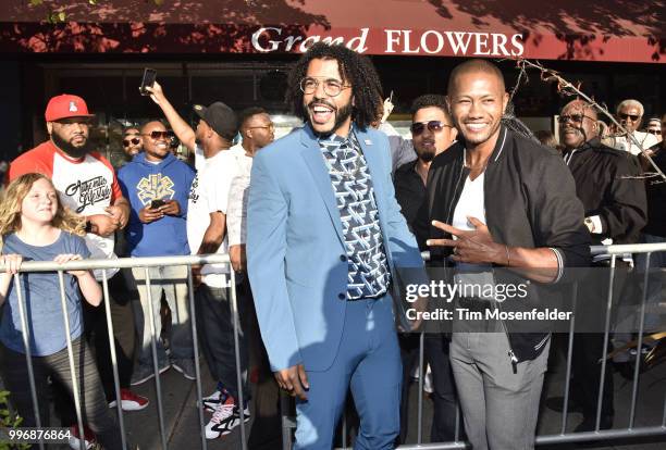 Daveed Diggs and guests attend the premiere of Summit Entertainment's "Blindspotting" at The Grand Lake Theater on July 11, 2018 in Oakland,...