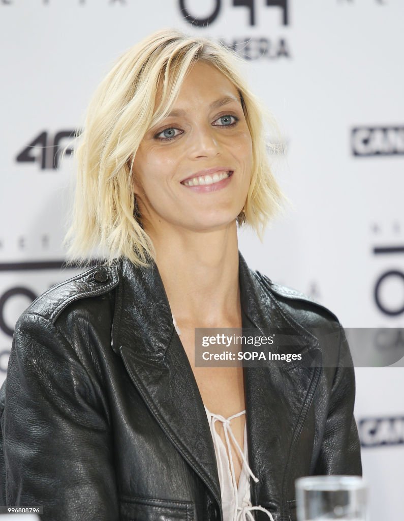 Anja Rubik, a polish supermodel, during the festival.