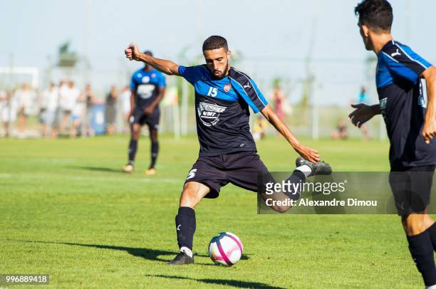 Amir Nouri of Beziers during the Friendly match between Marseille and Beziers on July 11, 2018 in Montpellier, France.
