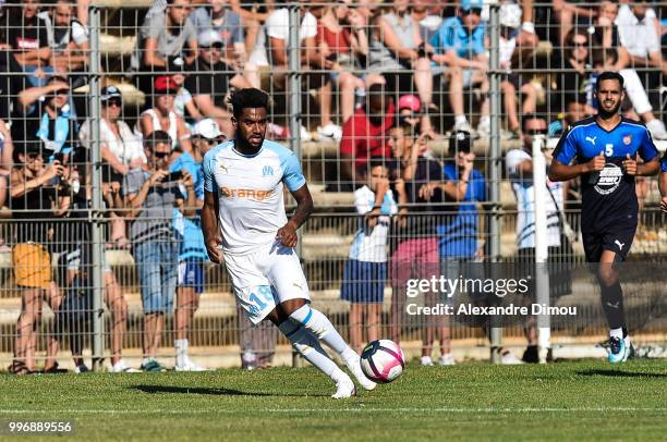 Jordan Amavi of Marseille during the Friendly match between Marseille and Beziers on July 11, 2018 in Montpellier, France.