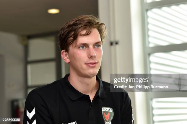 Malte Semisch during the media talk at Fuechse-Town on july 11, 2018 in Berlin, Germany.