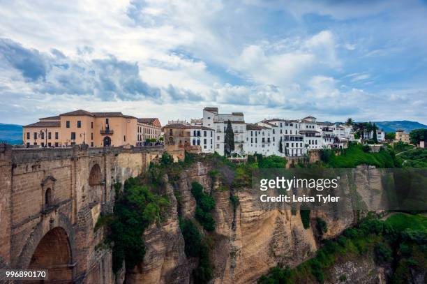 The Puente Nuevo, an 18th century bridge spanning a 120 meter chasm in Ronda, a heritage town in Andalusia, Spain.
