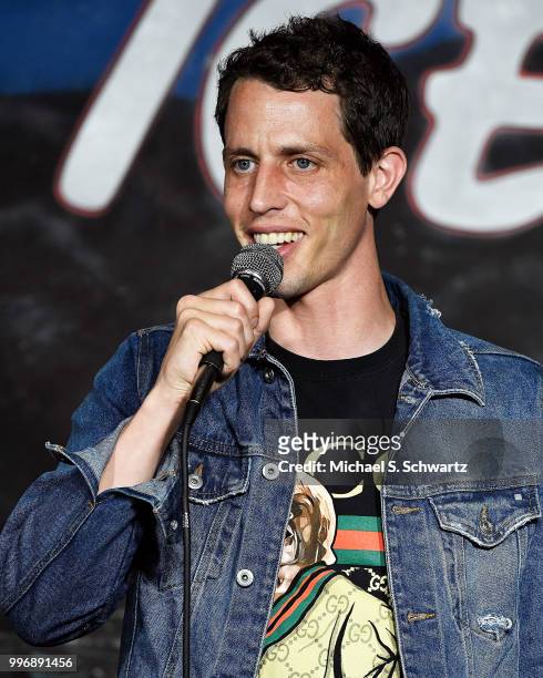 Comedian Tony Hinchcliffe performs during his appearance at The Ice House Comedy Club on July 11, 2018 in Pasadena, California.