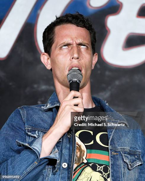 Comedian Tony Hinchcliffe performs during his appearance at The Ice House Comedy Club on July 11, 2018 in Pasadena, California.