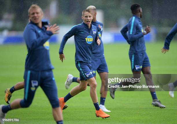 Palko Dardai of Hertha BSC during the training at the Schenkendorfplatz on July 12, 2018 in Berlin, Germany.