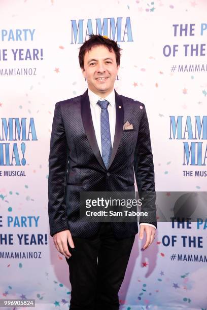 John Foreman attends opening night of Mamma Mia! The Musical at Princess Theatre on July 12, 2018 in Melbourne, Australia.