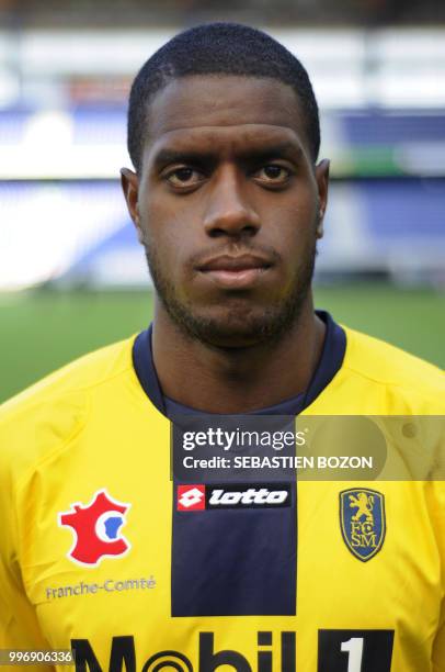 Sochaux-Montbeliard's French defender Jacques Faty poses on september 15, 2008 in Montbelliard, eastern France, during the team's official photoshoot...