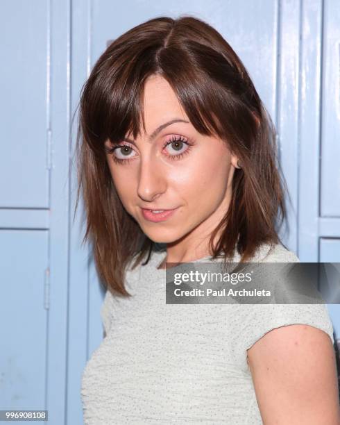Actress Allisyn Ashley Arm attends the screening of A24's "Eighth Grade" at Le Conte Middle School on July 11, 2018 in Los Angeles, California.