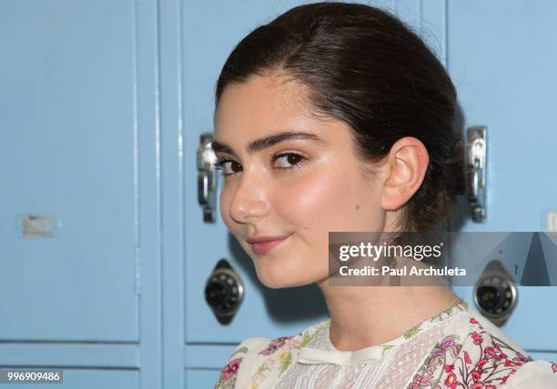 Actress Emily Robinson attends the screening of A24's "Eighth Grade" at Le Conte Middle School on July 11, 2018 in Los Angeles, California.