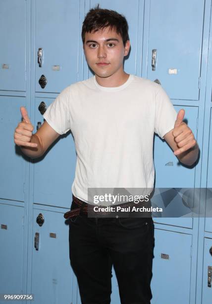 Actor Brandon Wardell attends the screening of A24's "Eighth Grade" at Le Conte Middle School on July 11, 2018 in Los Angeles, California.