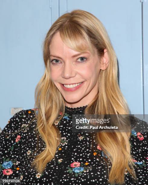 Actress Riki Lindhome attends the screening of A24's "Eighth Grade" at Le Conte Middle School on July 11, 2018 in Los Angeles, California.