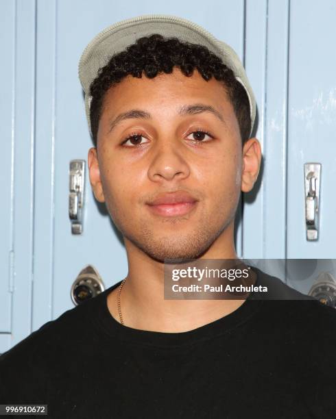 Actor Jaboukie Young-White attends the screening of A24's "Eighth Grade" at Le Conte Middle School on July 11, 2018 in Los Angeles, California.