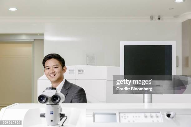 Chevy Beh, founder of BookDoc, poses for a photograph at the Tun Hussein Onn National Eye Hospital in Petaling Jaya, Selangor, Malaysia, on Tuesday,...