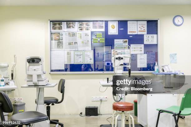 Medical equipment sits in a room at the Tun Hussein Onn National Eye Hospital in Petaling Jaya, Selangor, Malaysia, on Tuesday, July 10, 2018. About...