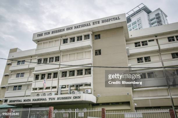 The Tun Hussein Onn National Eye Hospital stands in Petaling Jaya, Selangor, Malaysia, on Tuesday, July 10, 2018. About 14 million people spent $68...