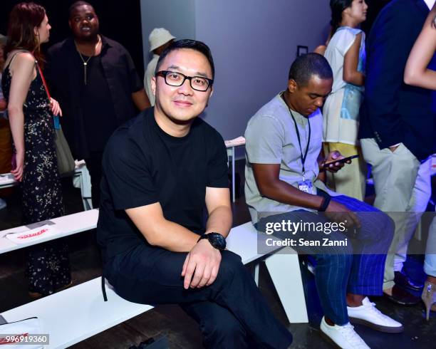 Paul Pham attends the Todd Snyder S/S 2019 Collection during NYFW Men's July 2018 at Industria Studios on July 11, 2018 in New York City.