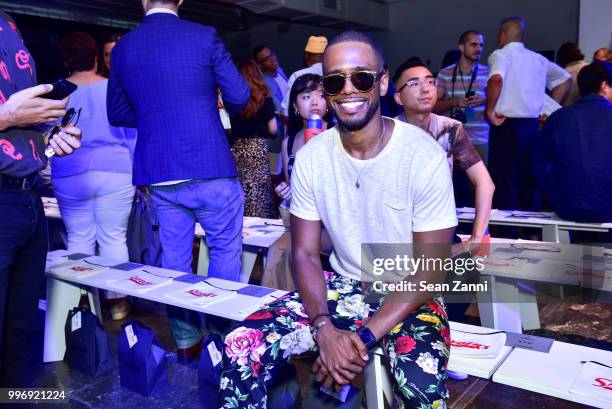 Eric West attends the Todd Snyder S/S 2019 Collection during NYFW Men's July 2018 at Industria Studios on July 11, 2018 in New York City.
