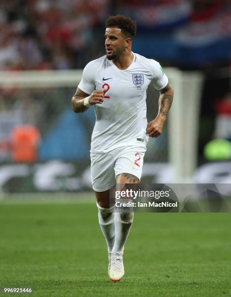 Kyle Walker of England is seen during the 2018 FIFA World Cup Russia Semi Final match between England and Croatia at Luzhniki Stadium on July 11,...