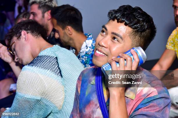 Anthony Urbano attends the Todd Snyder S/S 2019 Collection during NYFW Men's July 2018 at Industria Studios on July 11, 2018 in New York City.