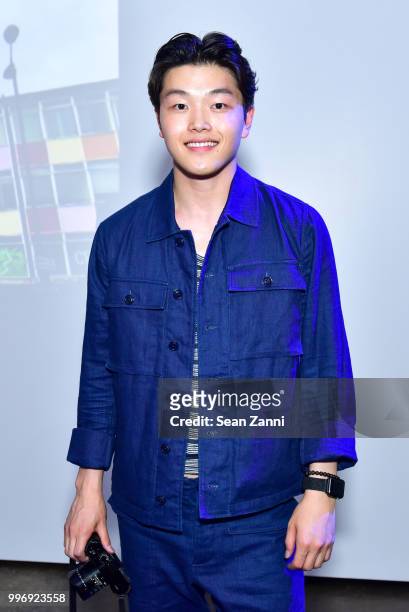 Alex Shibutani attends the Todd Snyder S/S 2019 Collection during NYFW Men's July 2018 at Industria Studios on July 11, 2018 in New York City.