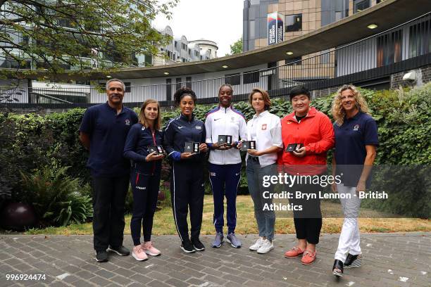 Ninon Guillon-Romarin of France, Queen Harrison of the USA, Lorraine Ugen of Great Britain, Anna Jagaciak-Michalska of Poland and Gong Lijao of China...