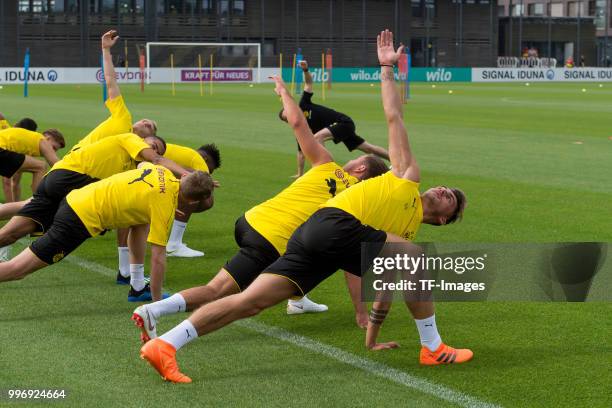 Maximilian Philipp of Dortmund during a training session at BVB trainings center on July 9, 2018 in Dortmund, Germany.