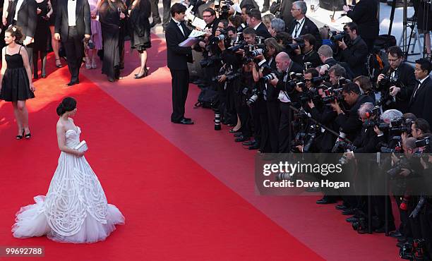 Fan Bing Bing attends "Biutiful" Premiere at the Palais des Festivals during the 63rd Annual Cannes Film Festival on May 17, 2010 in Cannes, France.