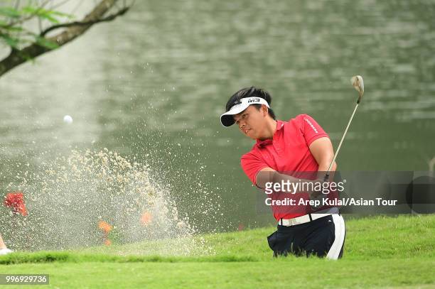 Hung Chien-yao of Chinese Taipei pictured during the first round of the Bank BRI Indonesia Open at Pondok Indah Golf Course on July 12, 2018 in...
