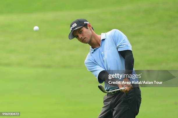 Johannes Veerman of USA pictured during the first round of the Bank BRI Indonesia Open at Pondok Indah Golf Course on July 12, 2018 in Jakarta,...