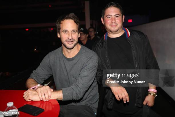 Todd Moscowitz and Adam Lublin attend the XXL Freshman Class 2018 concert at Terminal 5 on July 11, 2018 in New York City.