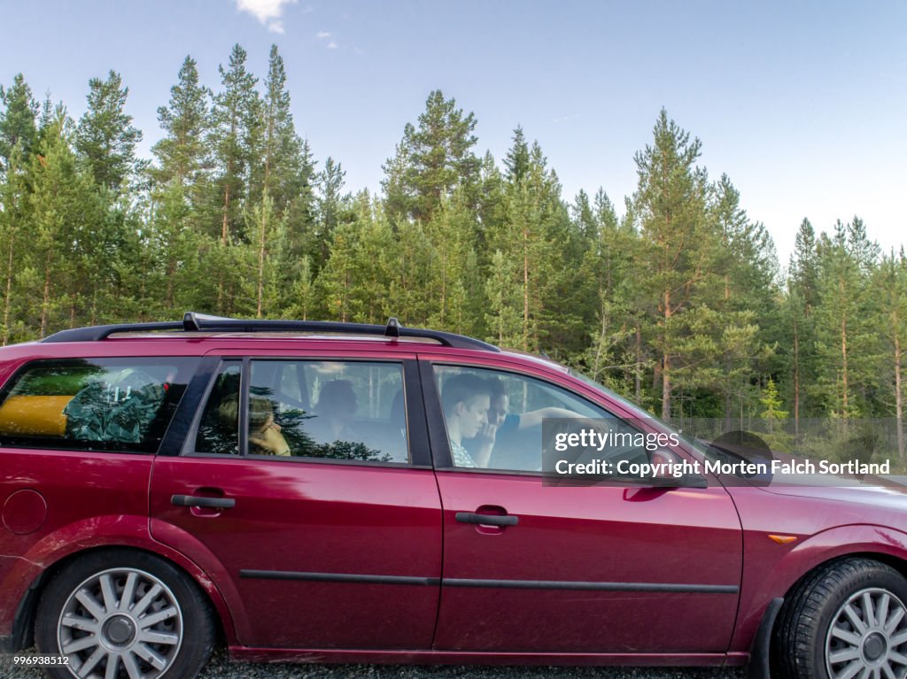 Friends on a road trip