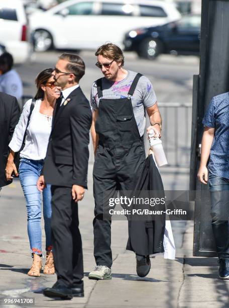 Dax Shepard is seen at 'Jimmy Kimmel Live' on July 11, 2018 in Los Angeles, California.