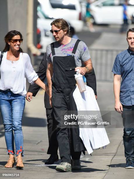 Dax Shepard is seen at 'Jimmy Kimmel Live' on July 11, 2018 in Los Angeles, California.