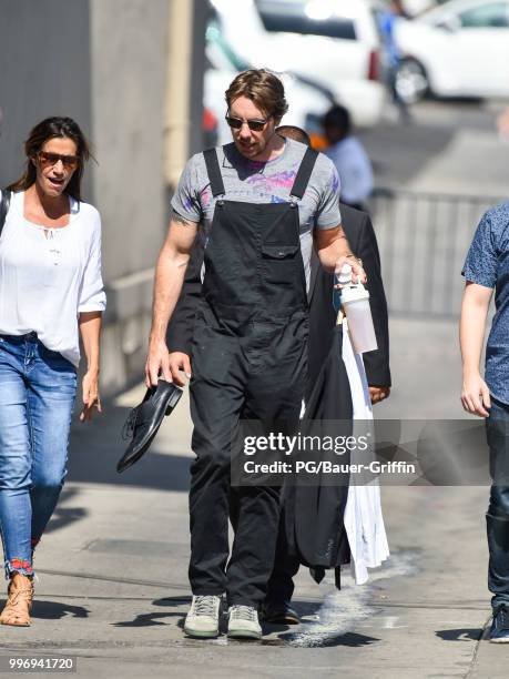 Dax Shepard is seen at 'Jimmy Kimmel Live' on July 11, 2018 in Los Angeles, California.