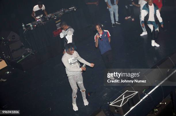 Lou Got Cash and YBN Nahmir perform at the XXL Freshman Class 2018 concert at Terminal 5 on July 11, 2018 in New York City.