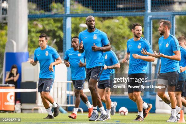 Mohamed Sissoko during his training session on July 12, 2018 in Hong Kong.