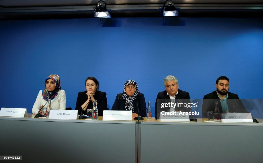 Press conference of German court's verdict on Cologne bombing attack