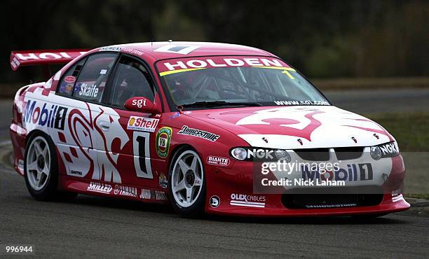 Mark Skaife drives during race qualifying ahead of Sundays Round 8 Shell Race at Oran Park race track Sydney, Australia. DIGITAL IMAGE Mandatory...