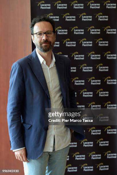 Carlo Chatrian, Artistic Director of the Festival of the film Locarno attends the 2018 Locarno Film Festival Press Conference at Centro Svizzero on...