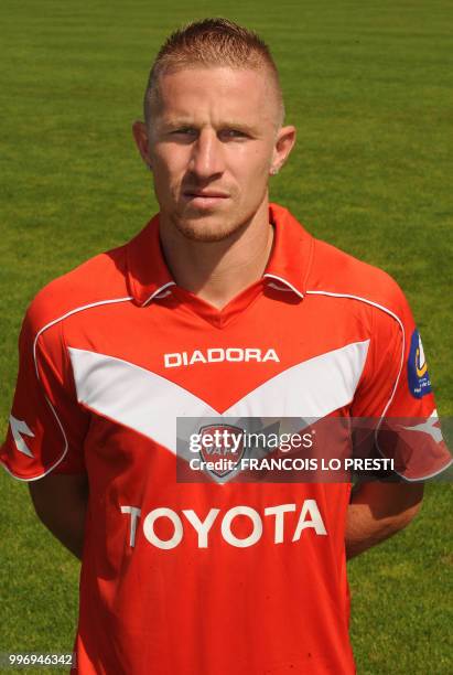 Valenciennes FC player Rudy Mater poses on September 29, 2008 during an official photoshoot at stade Nungesser in Valenciennes, northern France. AFP...