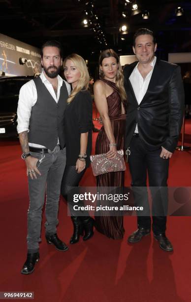 Alec Voelkel , Johanna Voelkel, Jenny Vollmer and Sascha Vollmer arrive at the charity gala 'Tribute to Bambi' in Berlin, Germany, 5 October 2017....