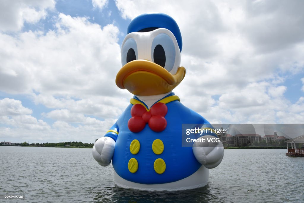 Rubber Donald Duck Debuts In Shanghai