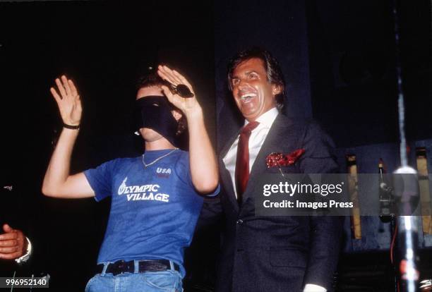 John McEnroe and George Hamilton circa 1981 in New York City.