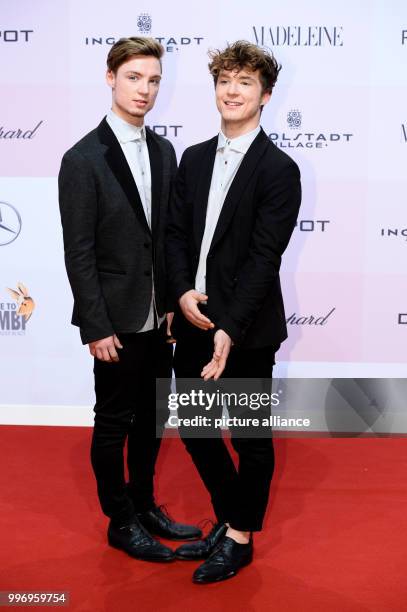 The German music and comedy duo "Die Lochis", photographed at the charity gala 'Tribute to Bambi' in Berlin, Germany, 5 October 2017. Photo: Gregor...