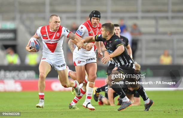 St Helens' Adam Swift in action